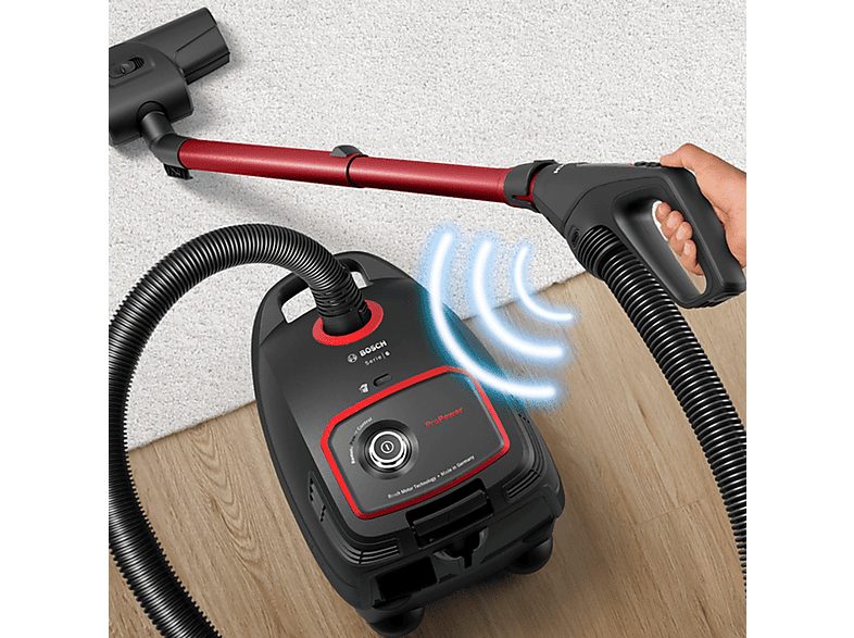 Aspirador con bolsa - BOSCH ProPower, 850 W, Depósito 1 l, Negro — foto 6