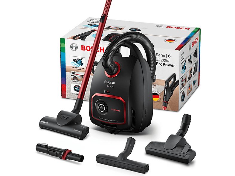Aspirador con bolsa - BOSCH ProPower, 850 W, Depósito 1 l, Negro — foto 8