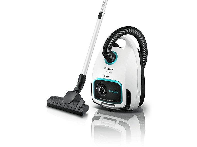 Aspirador con bolsa - BOSCH Serie 6 BGL6HYG1, 600 W, Depósito 4 l, Negro, Blanco — foto 4
