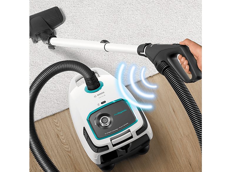 Aspirador con bolsa - BOSCH Serie 6 BGL6HYG1, 600 W, Depósito 4 l, Negro, Blanco — foto 5