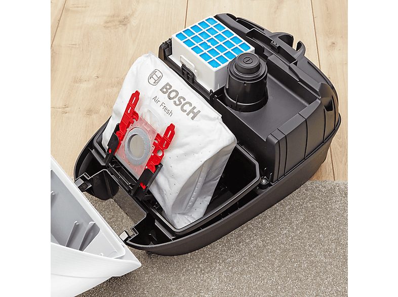 Aspirador con bolsa - BOSCH Serie 6 BGL6HYG1, 600 W, Depósito 4 l, Negro, Blanco — foto 7