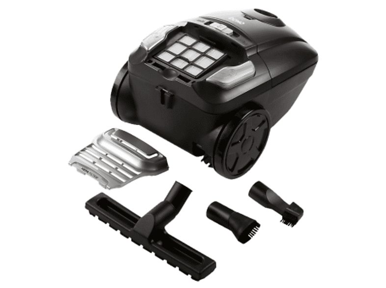 Aspirador con bolsa - DOMO DO7285S, 700 W, Potencia de succión 700 W, Depósito 3 l, Negro — foto 3