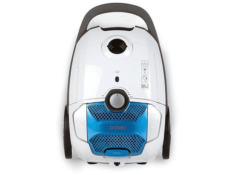 Aspirador con bolsa - DOMO DO7291S, 700 W, Depósito 3 l, Gris, Blanco — foto 4