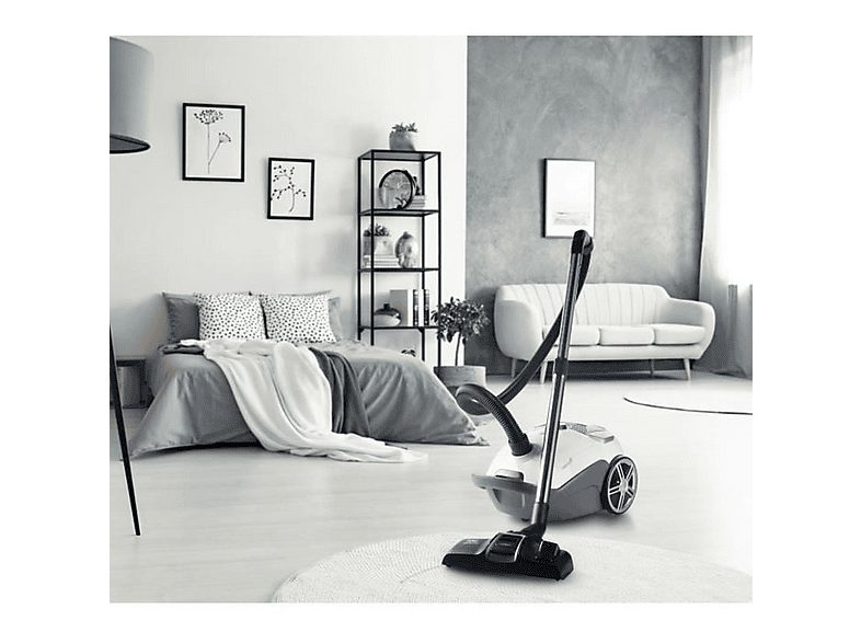 Aspirador con bolsa - DOMO DO7291S, 700 W, Depósito 3 l, Gris, Blanco — foto 5