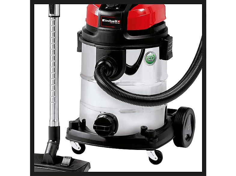 Aspirador con bolsa - EINHELL 2342354, 2600 W, Depósito 25 l, Negro, Rojo, Blanco — foto 3