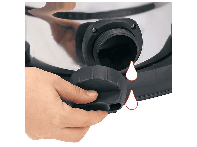 Aspirador con bolsa - EINHELL 2342354, 2600 W, Depósito 25 l, Negro, Rojo, Blanco — foto 5