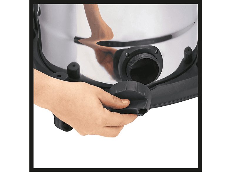 Aspirador con bolsa - EINHELL 2342354, 2600 W, Depósito 25 l, Negro, Rojo, Blanco — foto 7