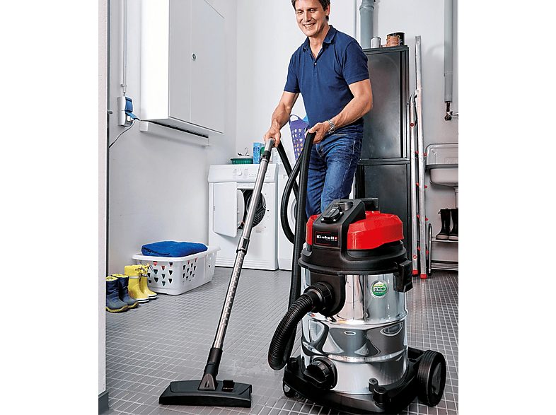 Aspirador con bolsa - EINHELL 2342354, 2600 W, Depósito 25 l, Negro, Rojo, Blanco — foto 9