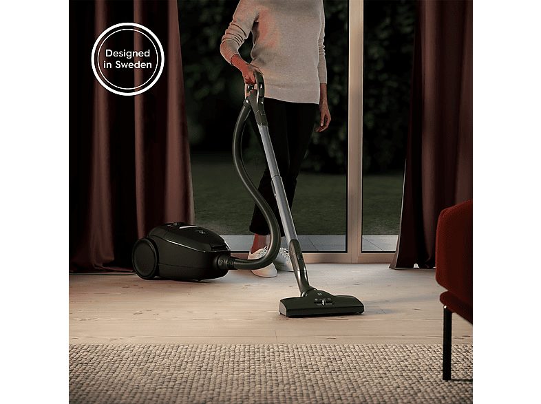 Aspirador con bolsa - ELECTROLUX 900 401 111, 600 W, Depósito 3,5 l, Negro — foto 2