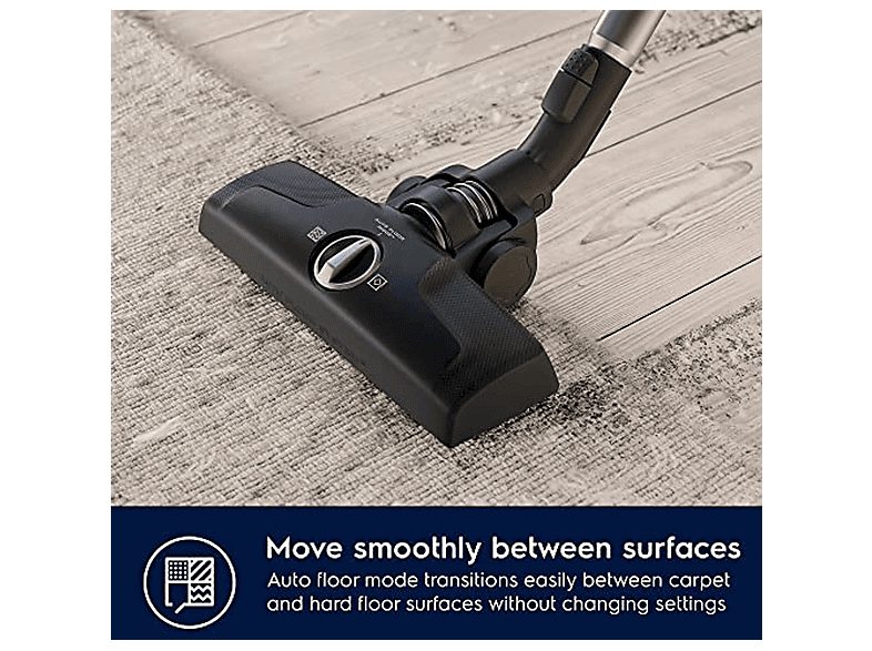 Aspirador con bolsa - ELECTROLUX EB61C3WBL, 850 W, Potencia de succión 232 AirWatt, Depósito 3,5 l, Oro — foto 9