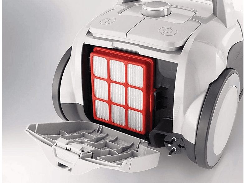 Aspirador con bolsa - GORENJE VCEA21GLW, 700 W, Potencia de succión 700 W, Depósito 3 l, Blanco — foto 5