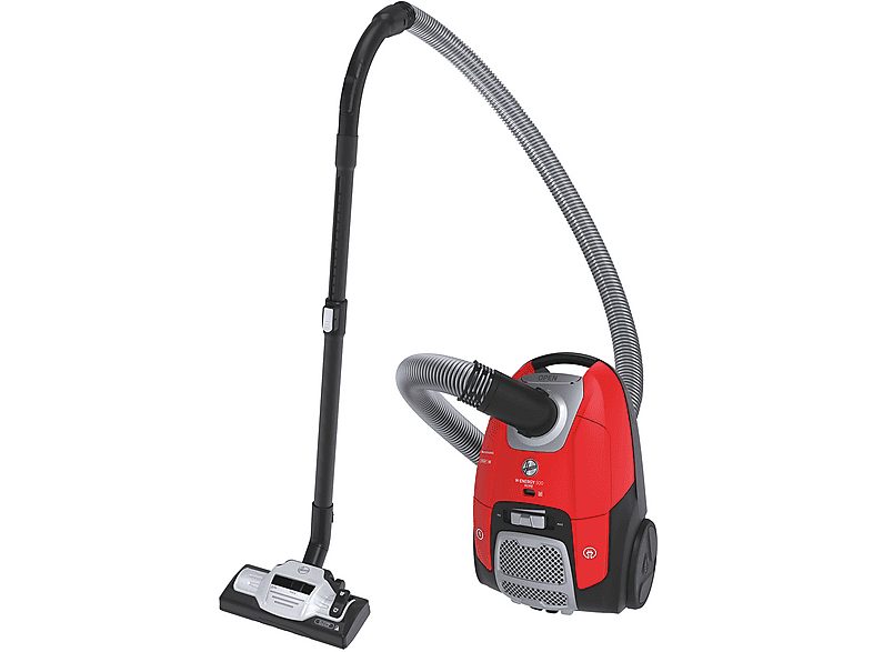 Aspirador con bolsa - HOOVER 39002267, 700 W, Depósito 3,5 l, Rojo