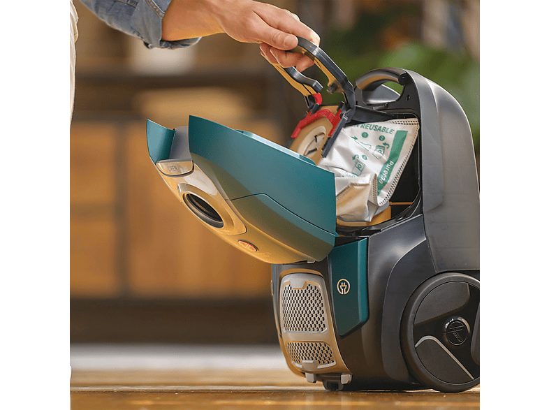 Aspirador con bolsa - HOOVER 39002271, 700 W, Depósito 3,5 l, Verde — foto 4