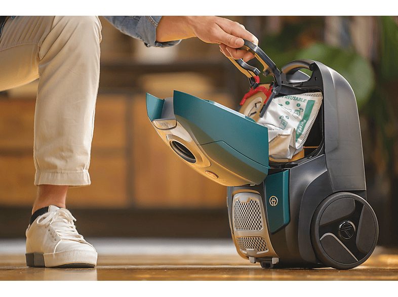 Aspirador con bolsa - HOOVER 39002271, 700 W, Depósito 3,5 l, Verde — foto 9