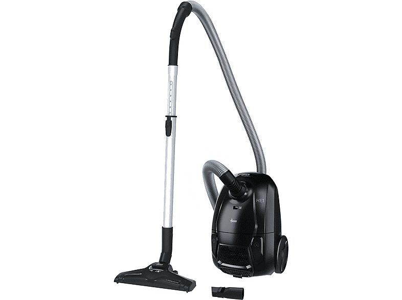 Aspirador con bolsa - HOOVER HE105HM 011, 700 W, Depósito 2,5 l, Negro