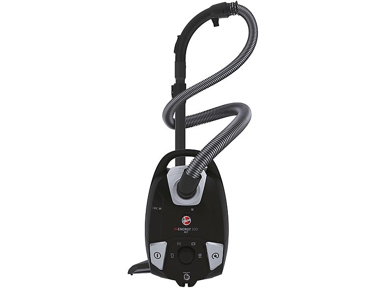 Aspirador con bolsa - HOOVER HE320PET 011, 850 W, Depósito 3,5 l, Negro
