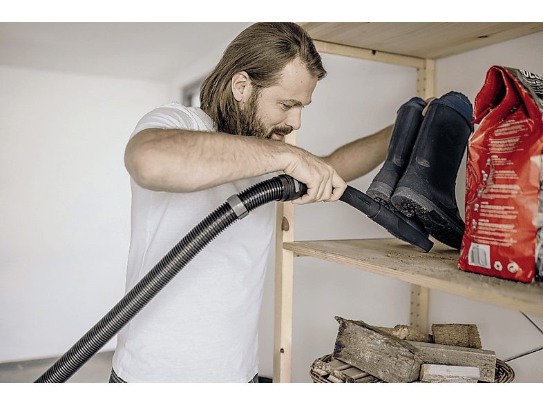 Aspirador con bolsa - KARCHER 1.628-150.0, 1000 W, Depósito 15 l, Negro, Acero inoxidable, Amarillo — foto 8