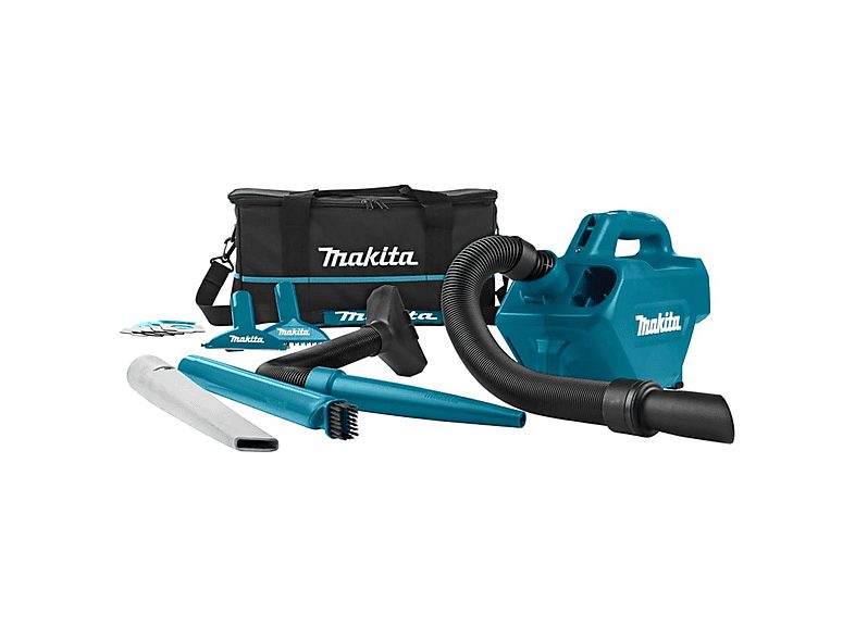 Aspirador con bolsa - MAKITA CL121DZX, 28 W, Depósito 0,33 l, Azul — foto 2