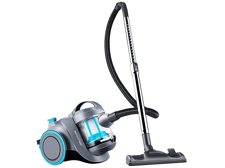 Midea Aspirador con bolsa - MIDEA 10443480, 700 W, Potencia de succión 700 W, Depósito 1,5 l, Azul