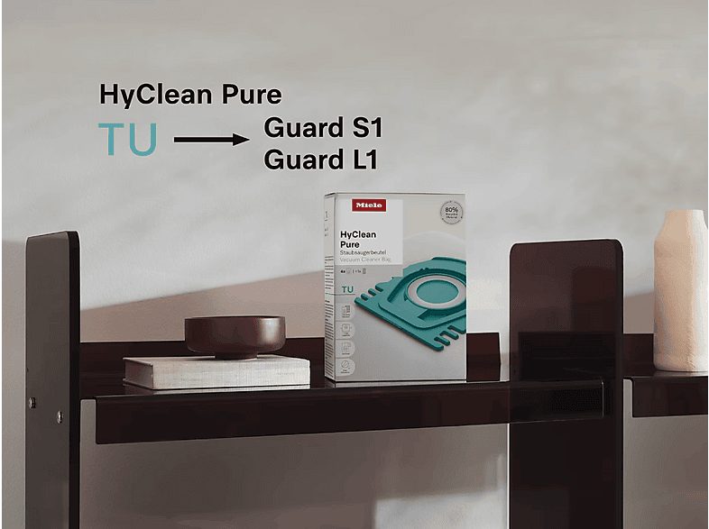 Aspirador con bolsa - Miele Guard L1 Parquet, 890W, Depósito 3.5l, Limpieza Delicada de Suelos Duros, Brilliant White — foto 6