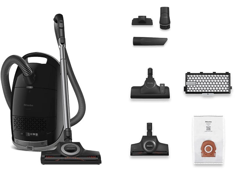 Aspirador con bolsa - Miele Guard M1 Cat & Dog, 890W, Depósito 4.5l, 4 Niveles de Potencia, Especial para Mascotas, Obsidian Black — foto 2
