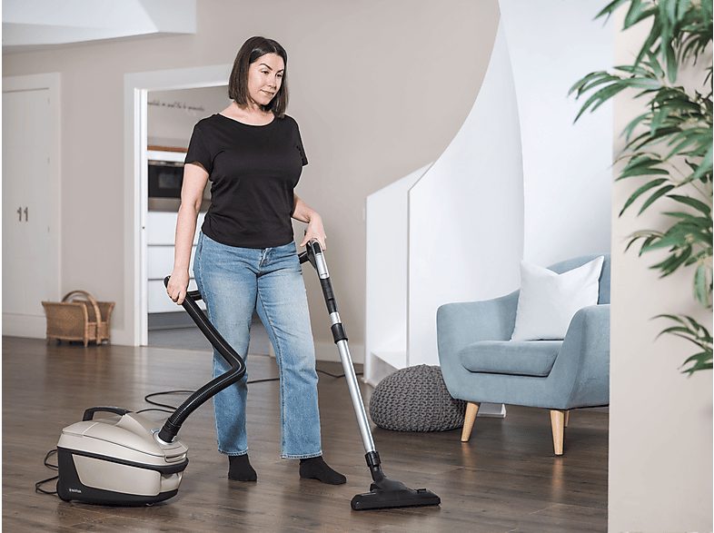 Aspirador con bolsa - NILFISK 128350552, 650 W, Potencia de succión 280 AirWatt, Depósito 3,6 l, Champagne — foto 6