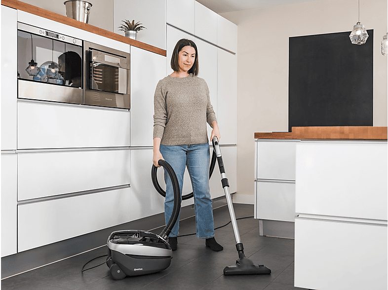 Aspirador con bolsa - NILFISK 128350612, 650 W, Potencia de succión 270 AirWatt, Depósito 3,1 l, Negro — foto 6