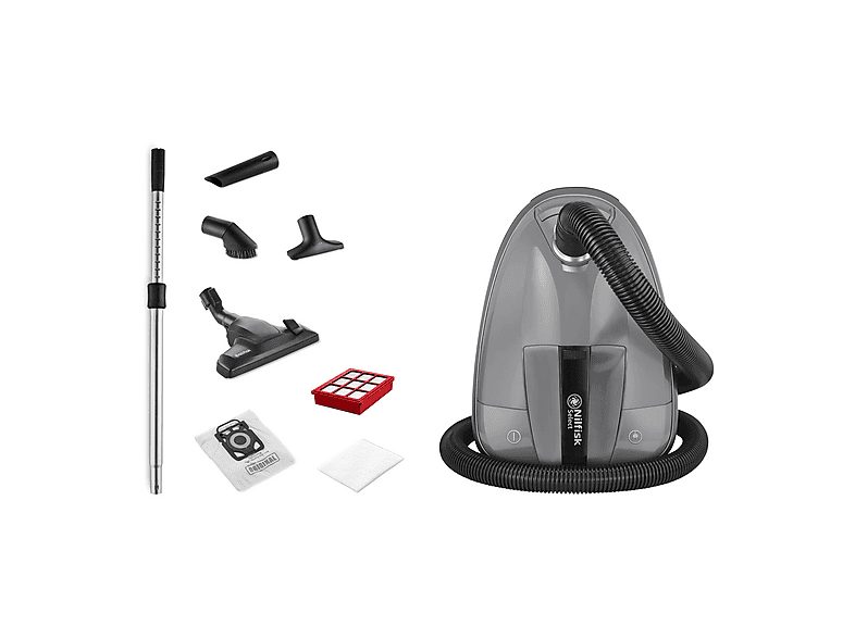 Aspirador con bolsa - NILFISK 128350614, 650 W, Potencia de succión 270 AirWatt, Depósito 3,1 l, Gris — foto 4