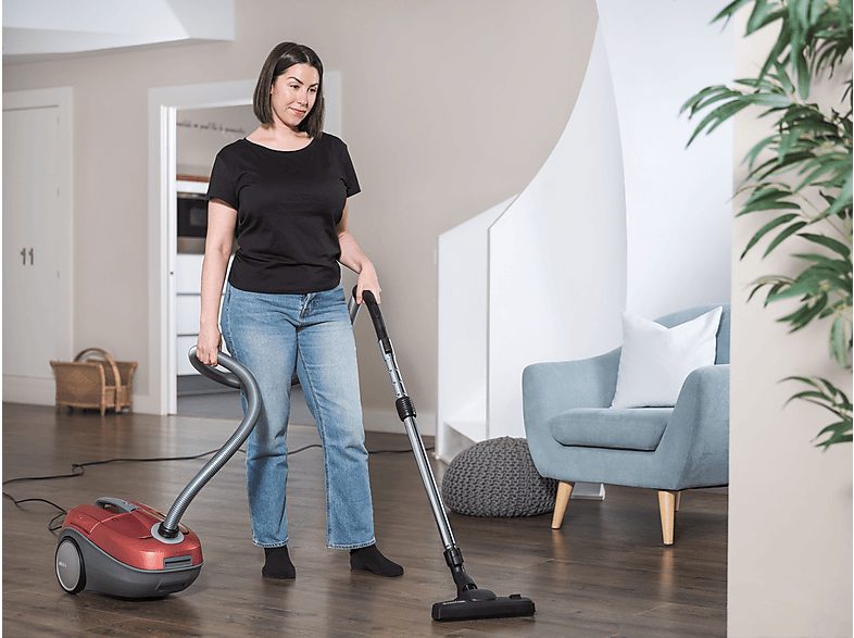 Aspirador con bolsa - NILFISK 128350620, 700 W, Potencia de succión 280 W, Depósito 4,3 l, Spitfire red — foto 8