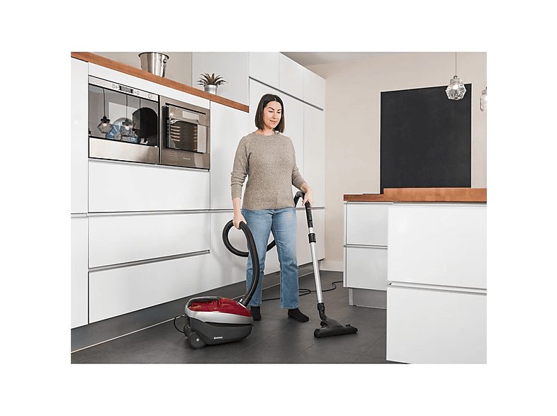 Aspirador con bolsa - NILFISK 128390115, 450 W, Potencia de succión 180 AirWatt, Depósito 3,1 l, Rojo — foto 6