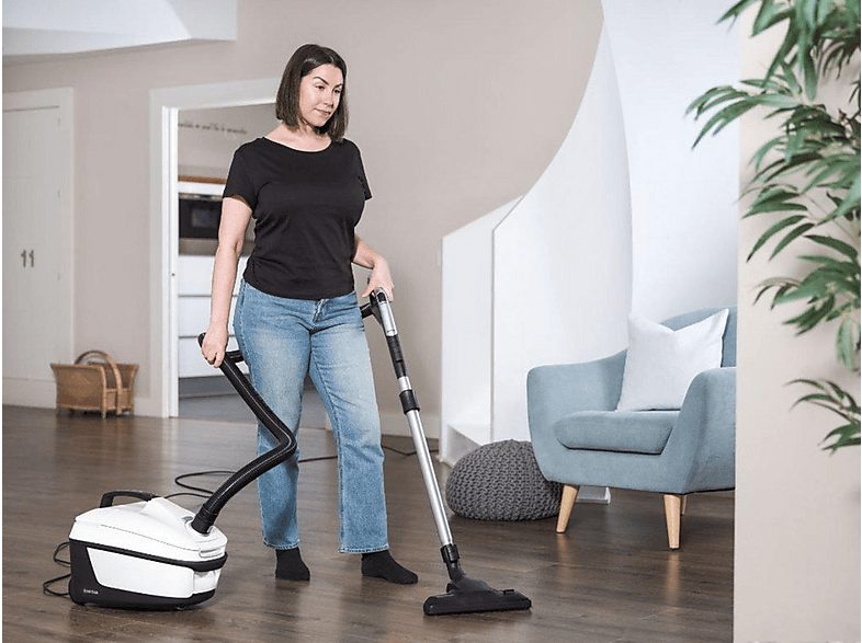 Aspirador con bolsa - NILFISK 128390130, 650 W, Potencia de succión 270 W, Depósito 3,6 l, Plata y negro — foto 2