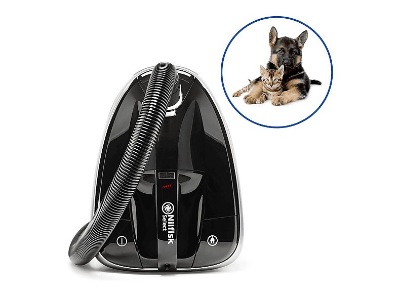Aspirador con bolsa - NILFISK Select Pet Care, 650 W, Potencia de succión 270 AirWatt, Depósito 3,1 l, Negro — foto 3