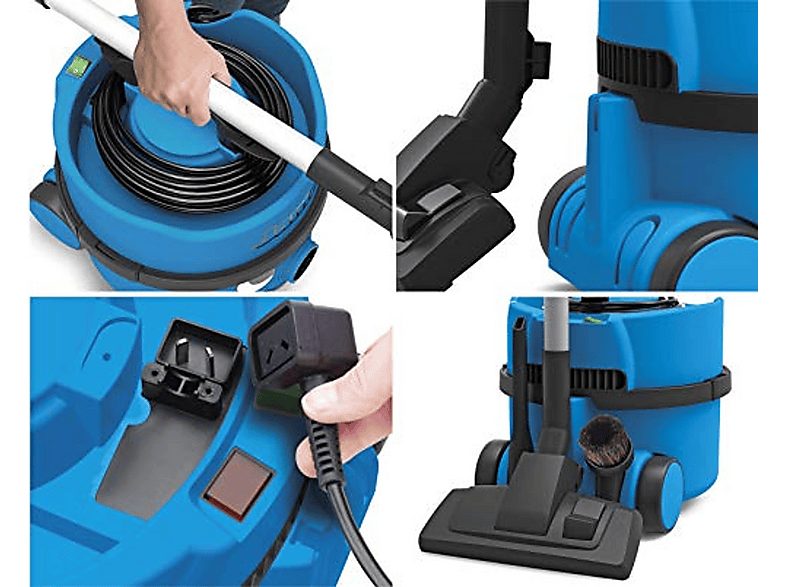 Aspirador con bolsa - NUMATIC 900140, 620 W, Depósito 6 l, Azul — foto 5