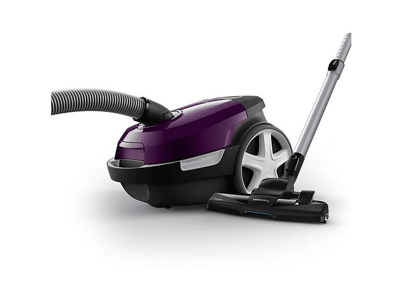 Aspirador con bolsa - PHILIPS 3000 series XD3100/06, 900 W, Depósito 3 l, Púrpura — foto 2