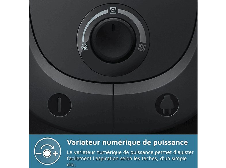 Aspirador con bolsa - PHILIPS 5000 series XD5123/10, 900 W, Potencia de succión 900 W, Depósito 4 l, Negro — foto 8