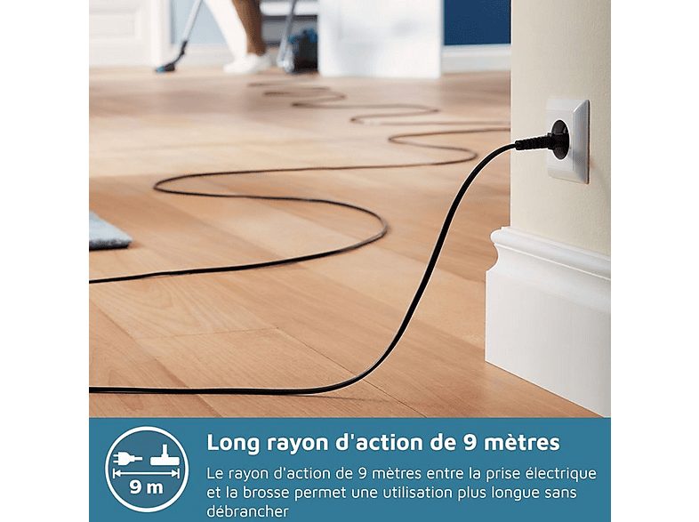 Aspirador con bolsa - PHILIPS FC8289/09, 750 W, Potencia de succión 900 W, Depósito 3 l, Carbón vegetal, Plata — foto 5