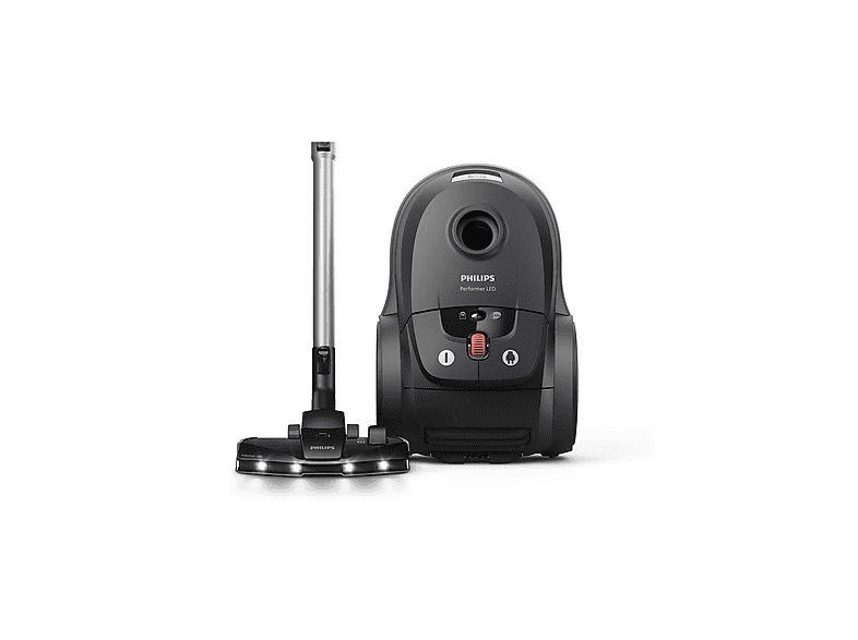 Aspirador con bolsa - PHILIPS XD8122/10, 900 W, Depósito 4 l, Negro — foto 8