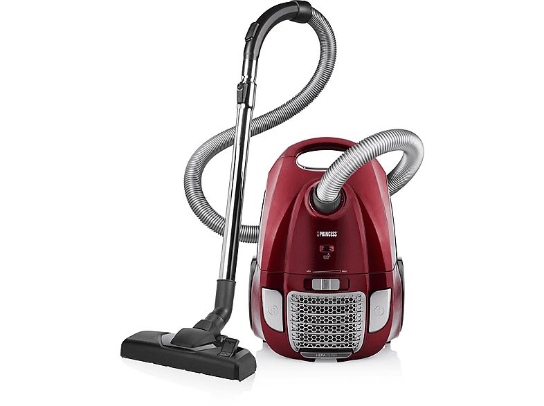 Aspirador con bolsa - PRINCESS 01.333001.01.001, 700 W, Potencia de succión 700 W, Depósito 3 l, Rojo — foto 8