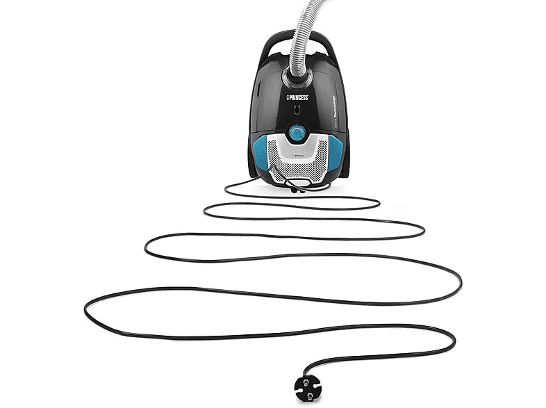 Aspirador con bolsa - PRINCESS 01.334990.01.001, 700 W, Potencia de succión 16000 kPa, Depósito 3 l, Negro — foto 9