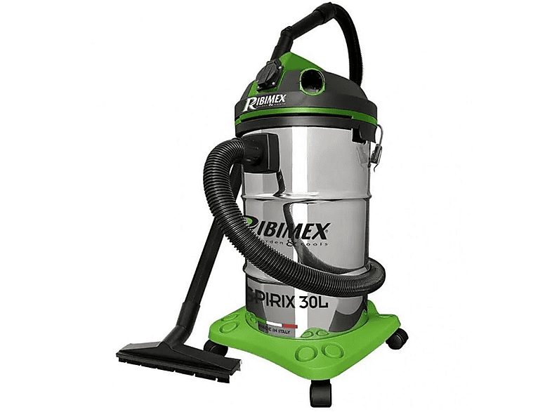 RIBIMEX Aspirador con bolsa - RIBIMEX PRASP30IT/PE, 1200 W, Depósito 5 l, Inox