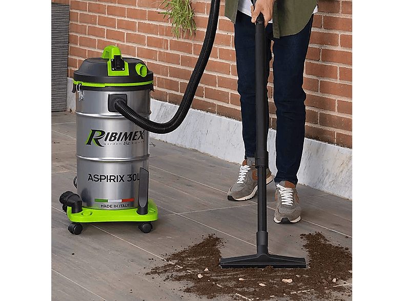 Aspirador con bolsa - RIBIMEX PRASP30IT/PE, 1200 W, Depósito 5 l, Inox — foto 2