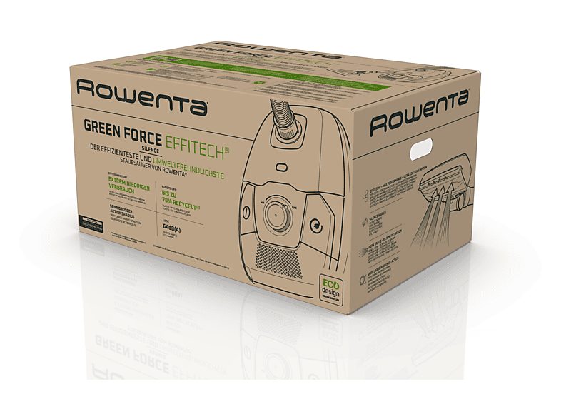 Aspirador con bolsa - Rowenta Green Force RO6189, 400 W, 4.5 L, Motor Effitech® bajo consumo, Filtrado HEPA, Radio 12 m, ECO, Especial Mascotas, Negro — foto 10