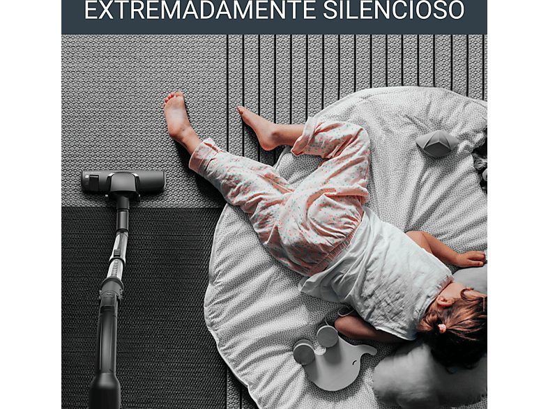 Aspirador con bolsa - Rowenta Green Force RO6189, 400 W, 4.5 L, Motor Effitech® bajo consumo, Filtrado HEPA, Radio 12 m, ECO, Especial Mascotas, Negro — foto 6