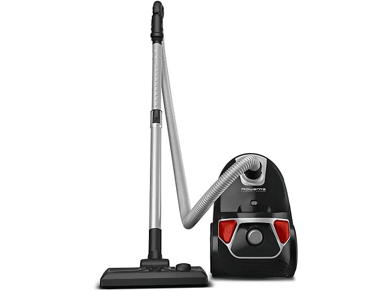 Aspirador con bolsa - ROWENTA RO3955EA, 900 W, Depósito 3 l, Negro, Rojo — foto 2