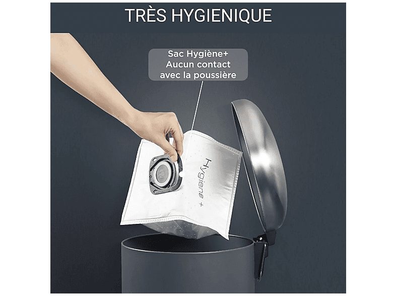 Aspirador con bolsa - ROWENTA RO3955EA, 900 W, Depósito 3 l, Negro, Rojo — foto 4