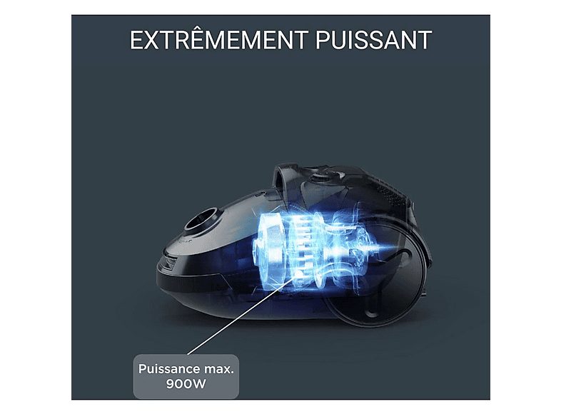 Aspirador con bolsa - ROWENTA RO3955EA, 900 W, Depósito 3 l, Negro, Rojo — foto 9