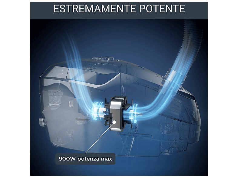 Aspirador con bolsa - ROWENTA RO4931EA, 900 W, Depósito 4,5 l, Negro — foto 3