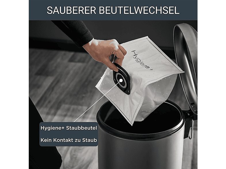 Aspirador con bolsa - ROWENTA RO4931EA, 900 W, Depósito 4,5 l, Negro — foto 7