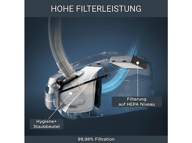 Aspirador con bolsa - ROWENTA RO4931EA, 900 W, Depósito 4,5 l, Negro — foto 8