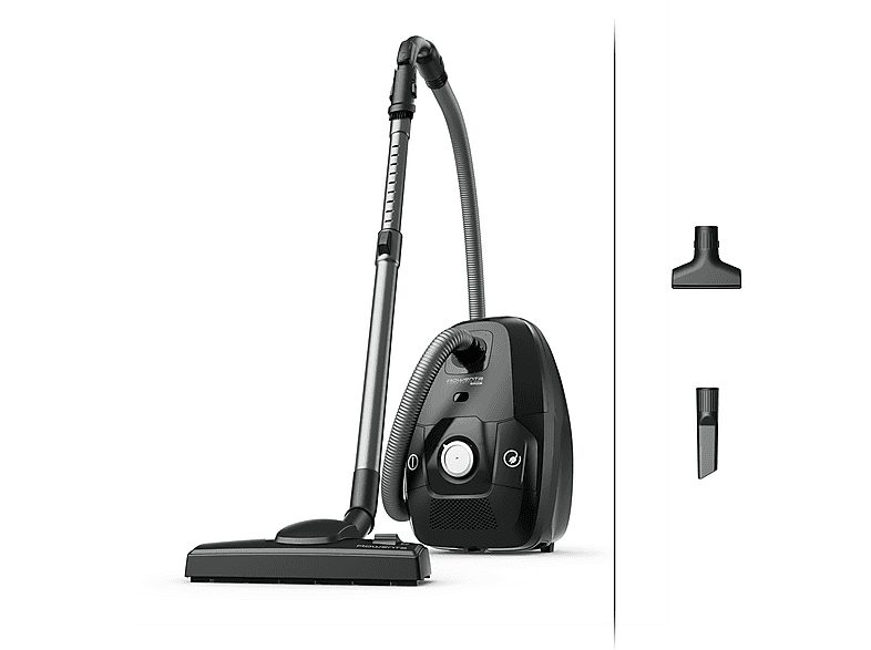 Aspirador con bolsa - ROWENTA RO6136, 900 W, Potencia de succión 750 W, Depósito 4,5 l, Negro